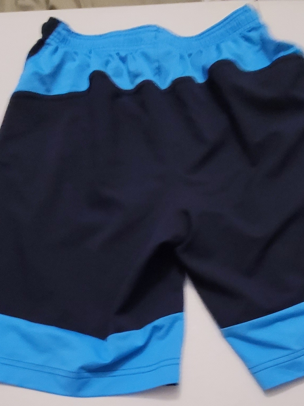 Reebok Black and Bright Blue Kids Shorts